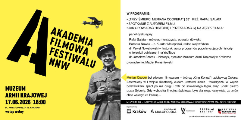 Akademia Filmowa NNW (Niezależni, Niezłomni, Wolni), 17 czerwca, środa, godz. 18.00